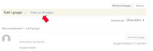 Creare un gruppo