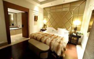 Suite presidenziale: camera da letto.