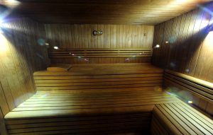 Sauna della spa.