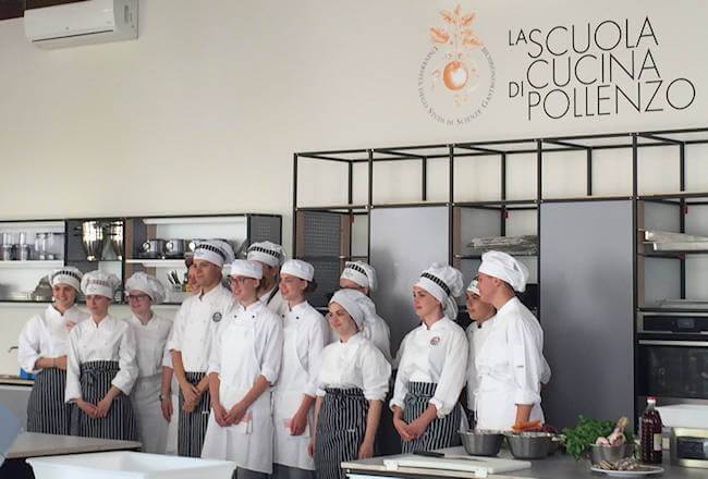 Il gruppo di lavoro in cucina