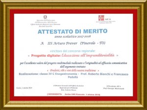 Galleria dell'evento consegna attestato concorso AICA