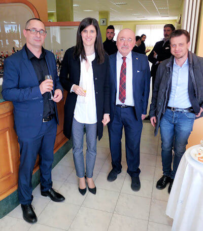 aperitico all'alberghiero Prever. Sindaci Appendino, Salvai, Preside merlone. Prof Cadei
