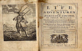 romanzo robinson crusoe 1719