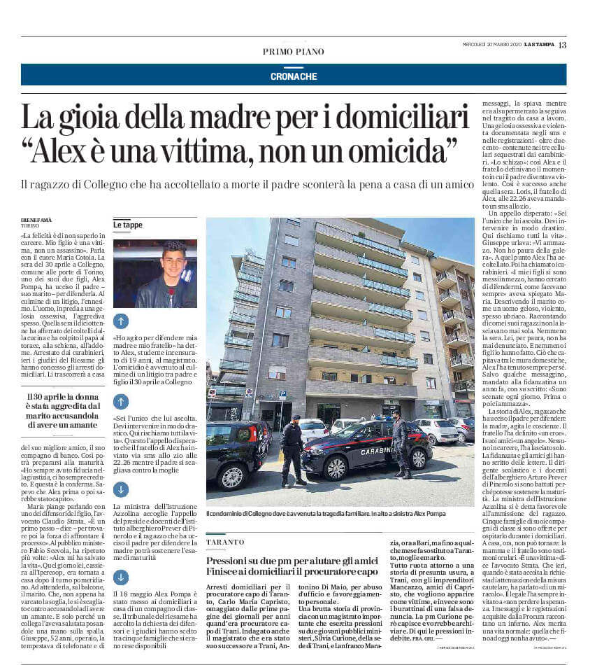 articolo su alex pompo
