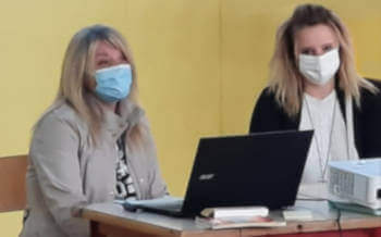 Preside IIS Prever Robert Mrtino e assessore alla cultura di Pinerolo Antonella Clapier