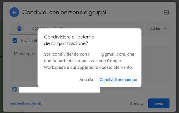 Drive Condividi Esterno
